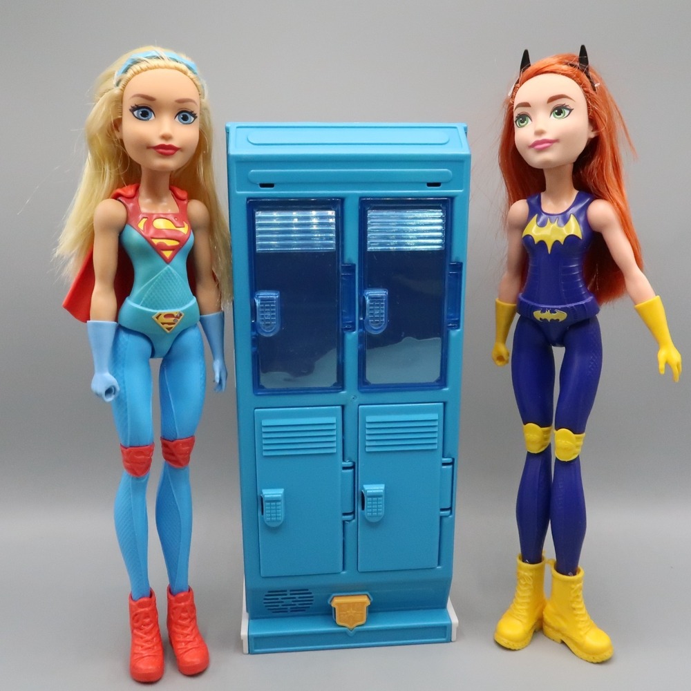 DC Comics Super Hero Girls Toy X-ray Vision Locker Supergirl Batgirl Doll 2016